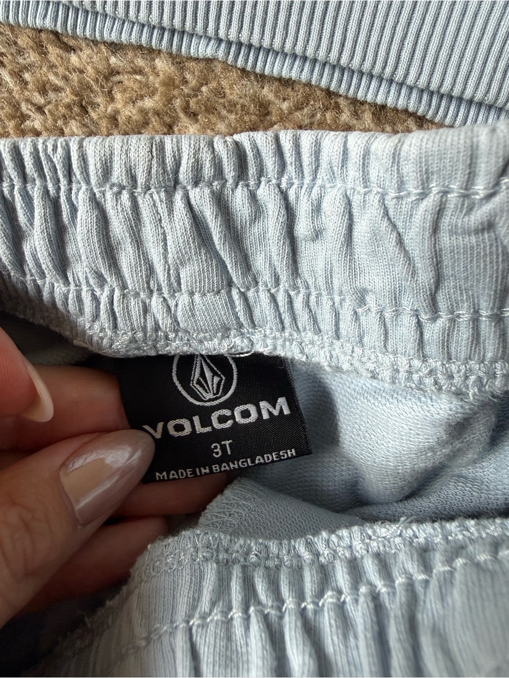 Volcom Light Blue Hoodie and Shorts Matching Set - Picture 7 of 9